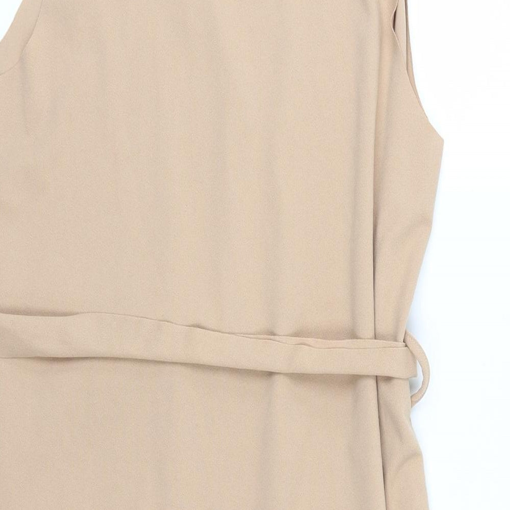 Boohoo Womens Beige   Jacket  Size S