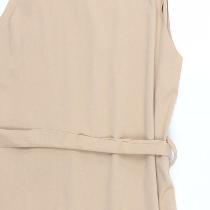 Boohoo Womens Beige   Jacket  Size S
