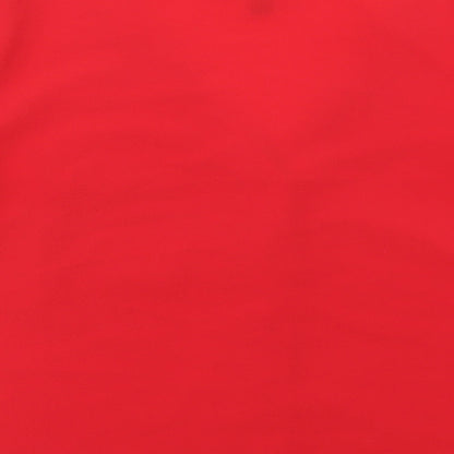 Womens UK Size 12 New Look Red Basic Blouse