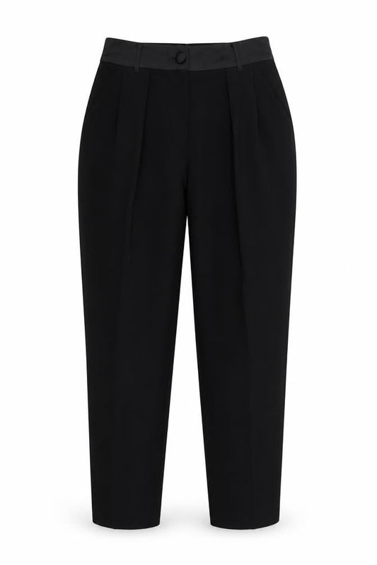 Womens UK Size 8 River Island Regular Fit  Black Trousers