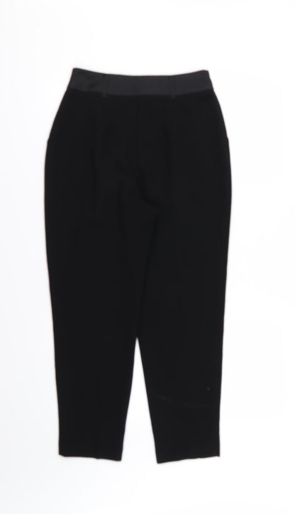 River Island Womens Black  Rayon Trousers  Size 8 L26 in