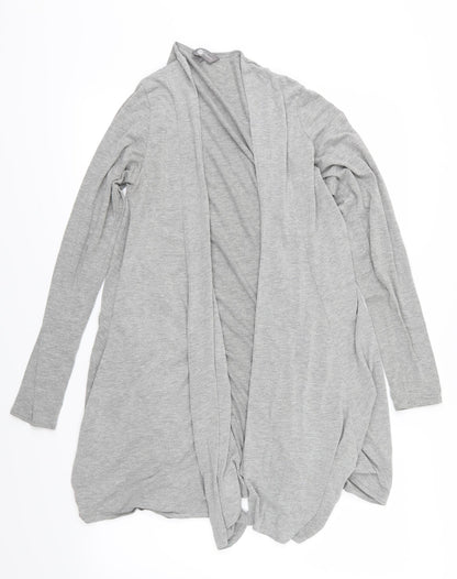 Mia Moda Womens Grey  Jersey Cardigan Jumper Size 12