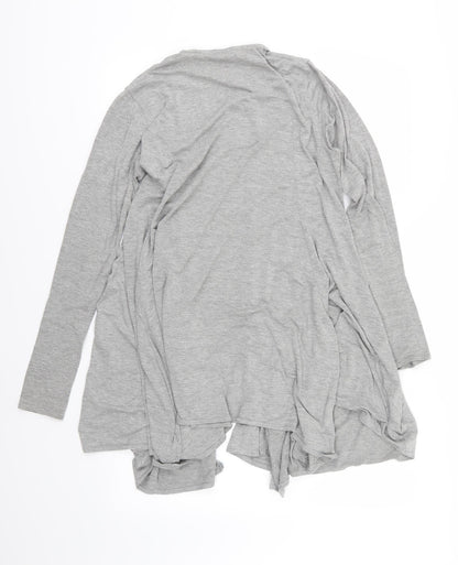Mia Moda Womens Grey  Jersey Cardigan Jumper Size 12
