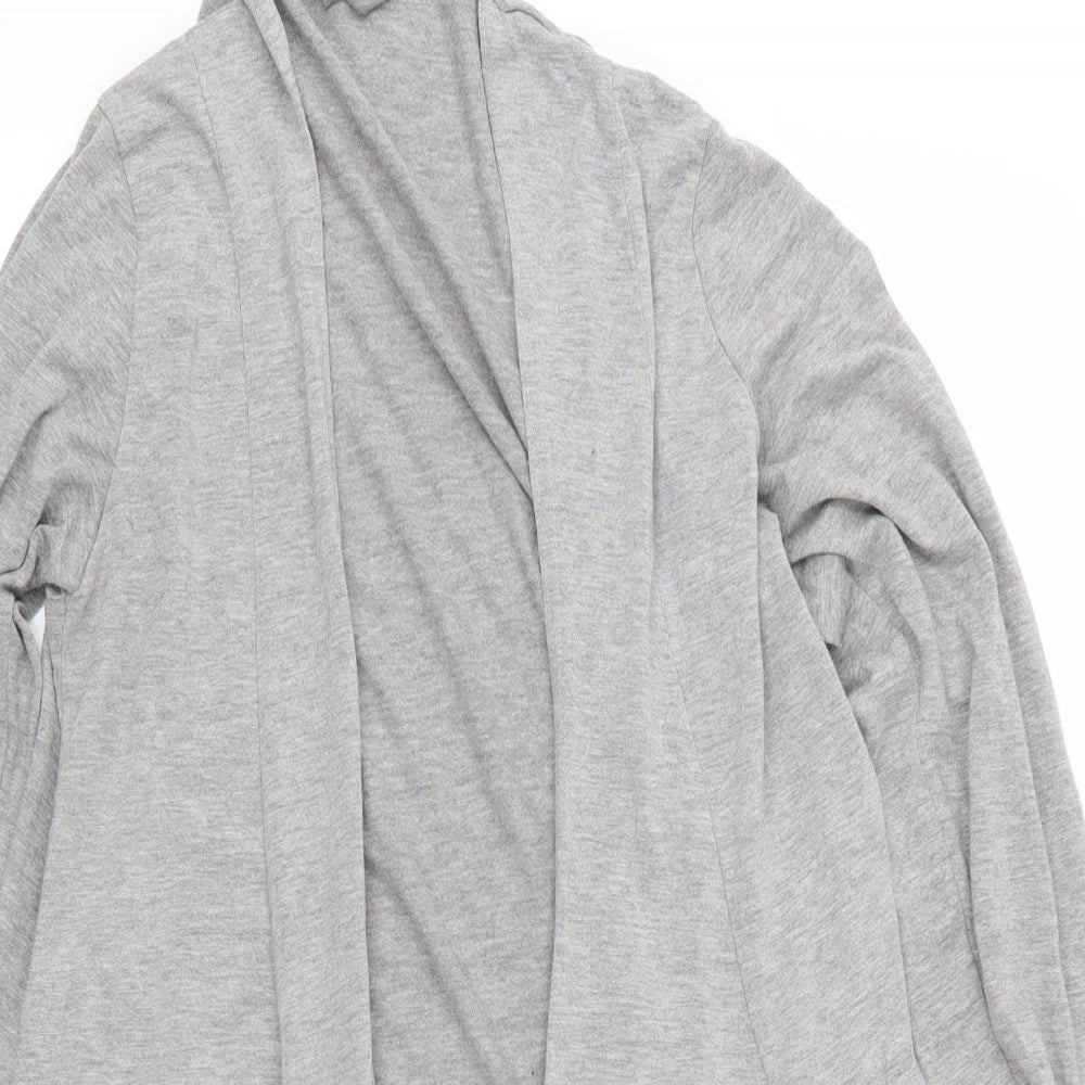 Mia Moda Womens Grey  Jersey Cardigan Jumper Size 12