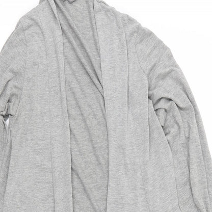 Mia Moda Womens Grey  Jersey Cardigan Jumper Size 12