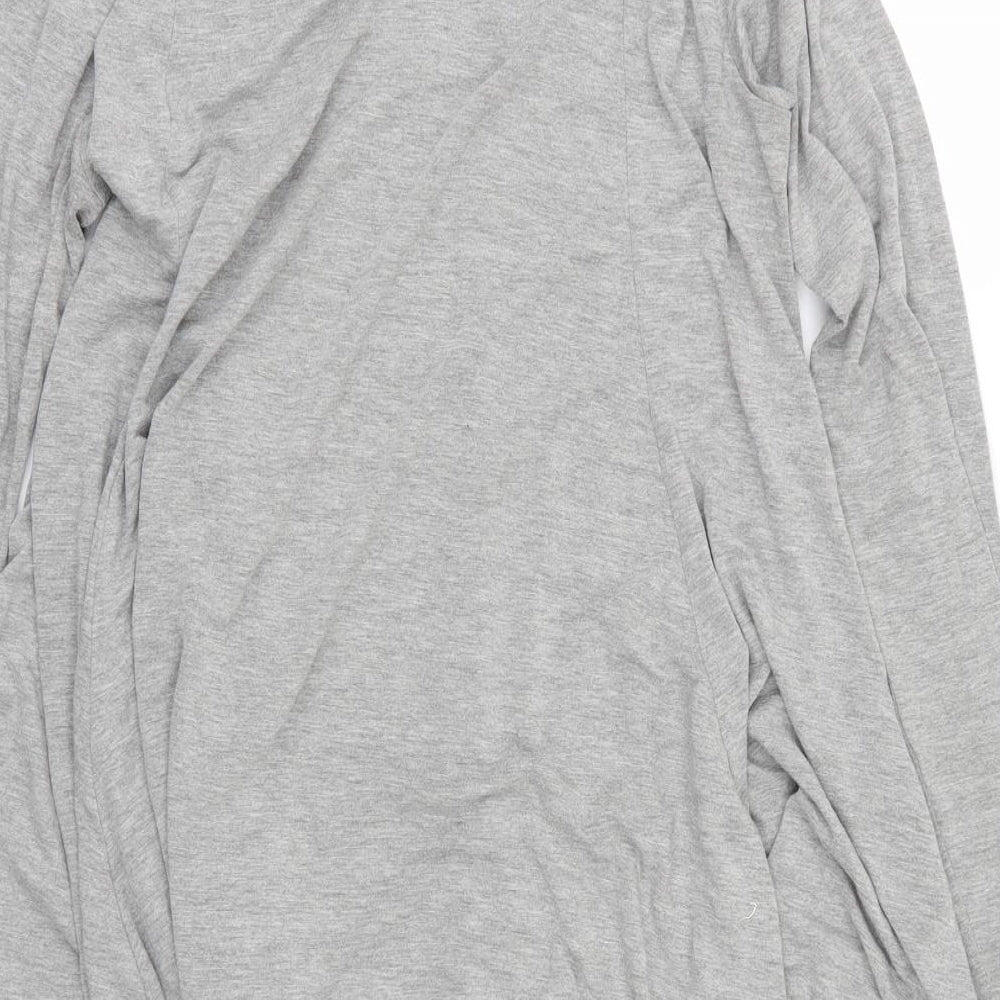 Mia Moda Womens Grey  Jersey Cardigan Jumper Size 12