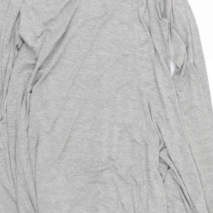 Mia Moda Womens Grey  Jersey Cardigan Jumper Size 12