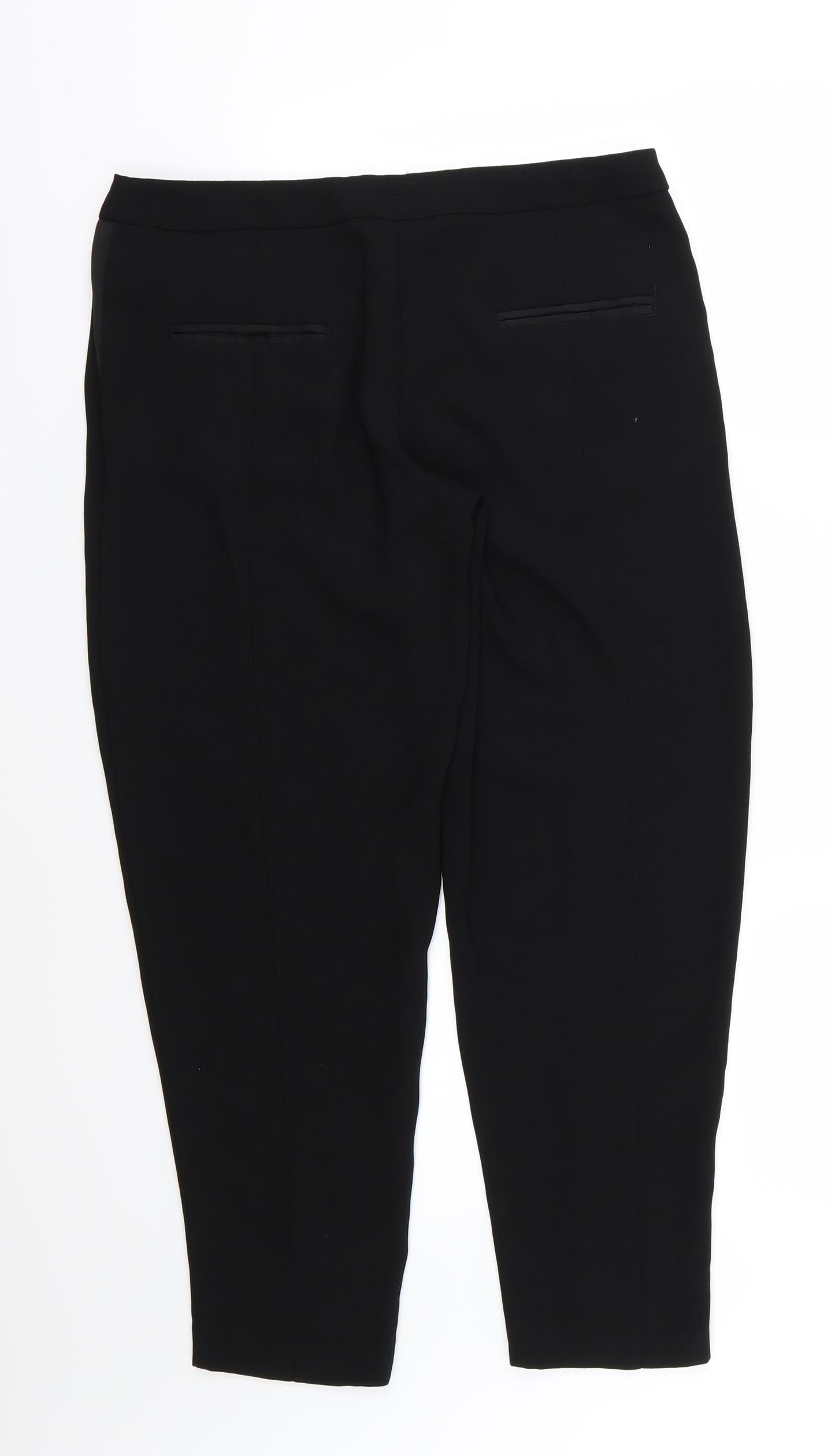 Womens UK Size 33 in NEXT Regular Fit  Black Trousers