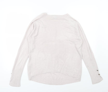 Primark Womens Grey  Knit Pullover Jumper Size M