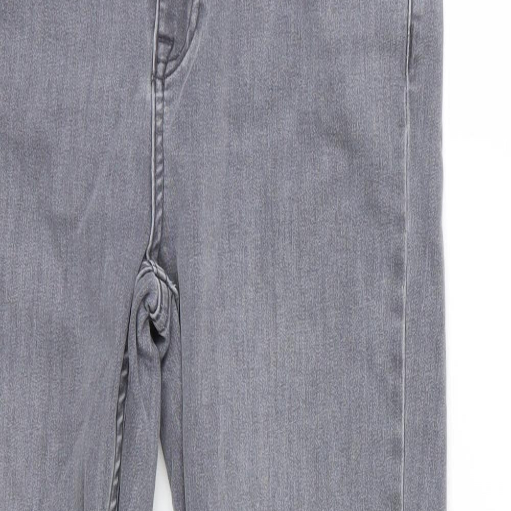 New Look Womens Grey  Denim Skinny Jeans Size 10 L26 in