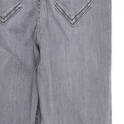 New Look Womens Grey  Denim Skinny Jeans Size 10 L26 in