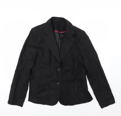 E-vie Womens Black   Jacket Blazer Size 14
