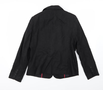 E-vie Womens Black   Jacket Blazer Size 14