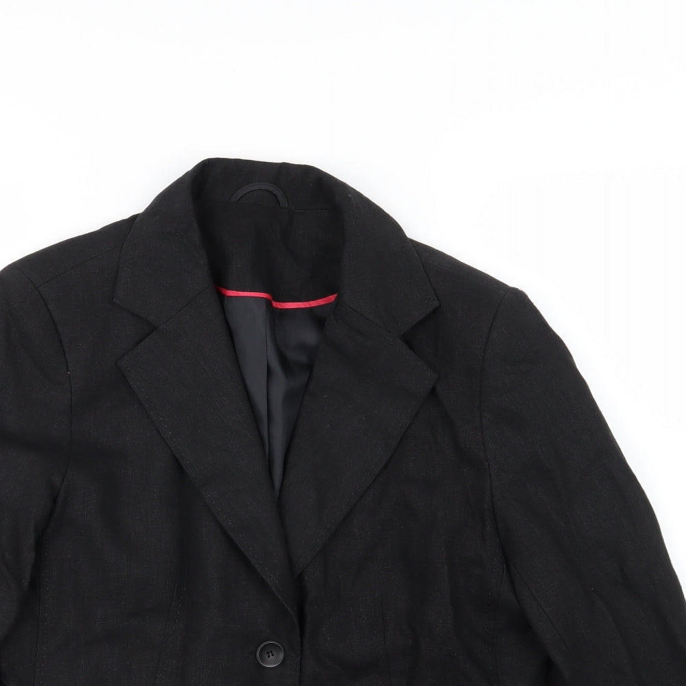 E-vie Womens Black   Jacket Blazer Size 14