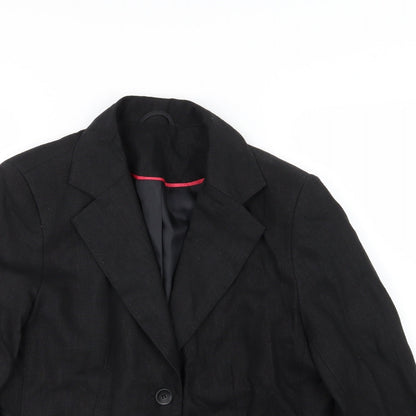 E-vie Womens Black   Jacket Blazer Size 14