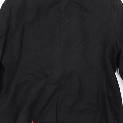 E-vie Womens Black   Jacket Blazer Size 14