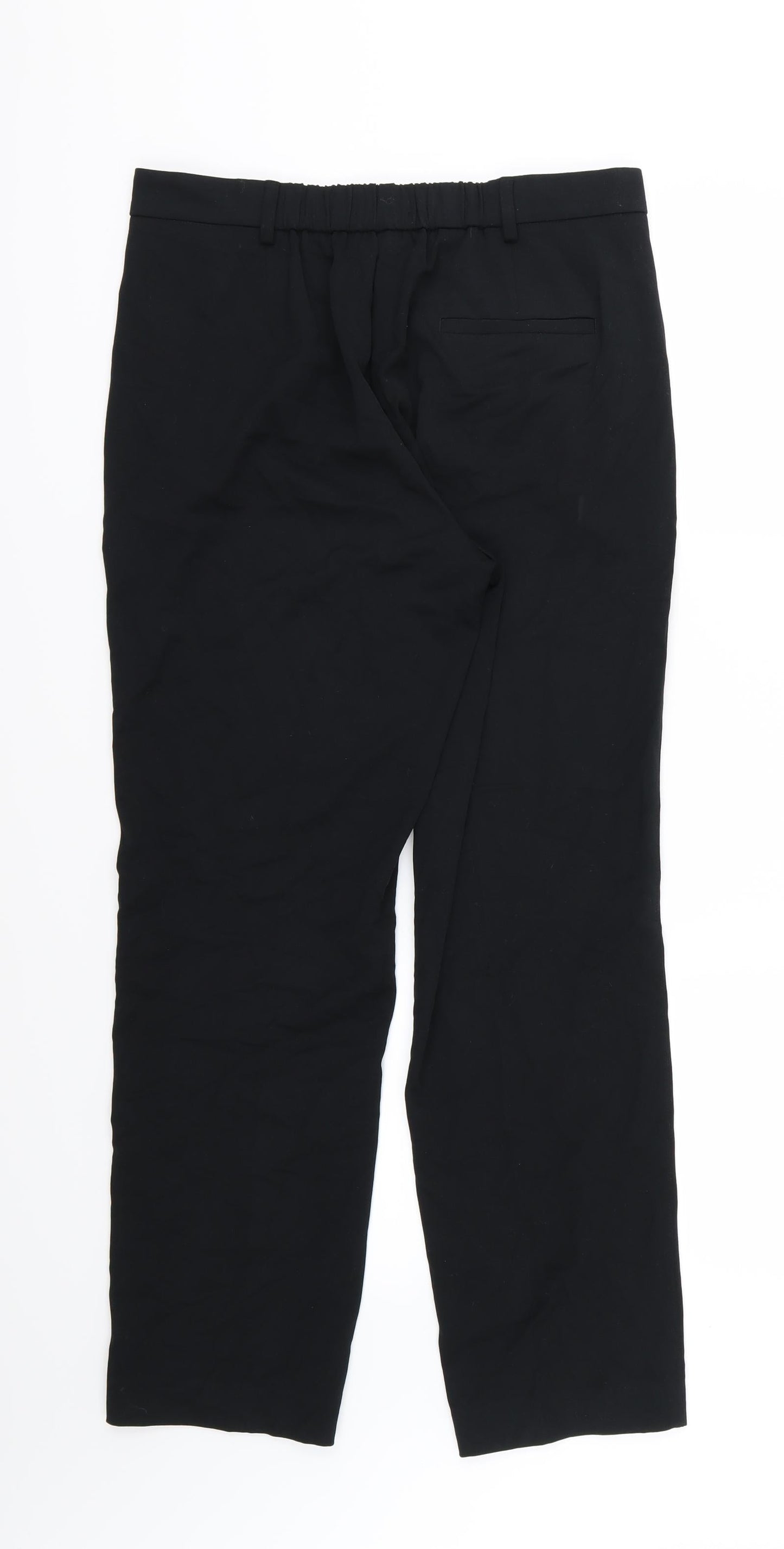 Womens UK Size 12 Marks and Spencer Regular Fit  Black Trousers