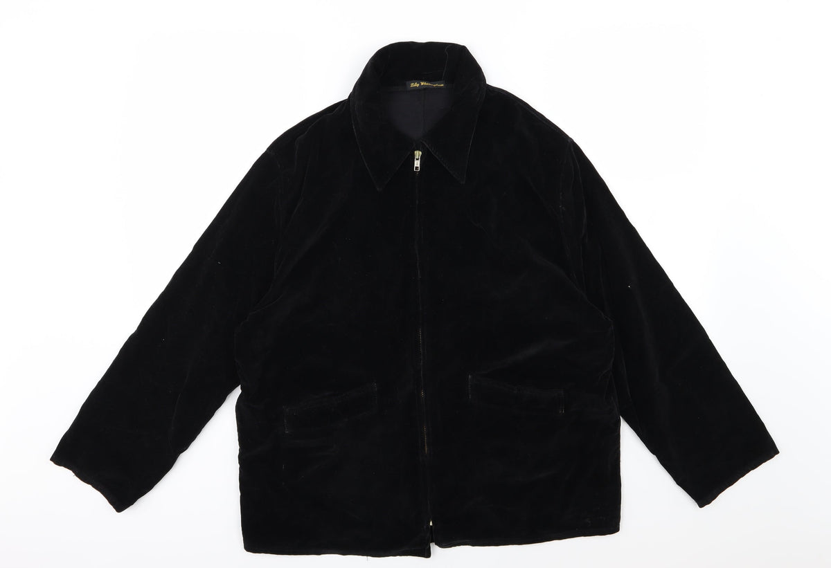 Lilley Whittingham Womens Black  Velour Jacket  One Size