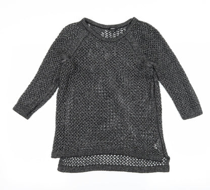 Papaya Womens Grey  Knit Pullover Jumper Size 10