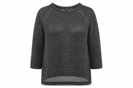Papaya Womens Grey  Knit Pullover Jumper Size 10