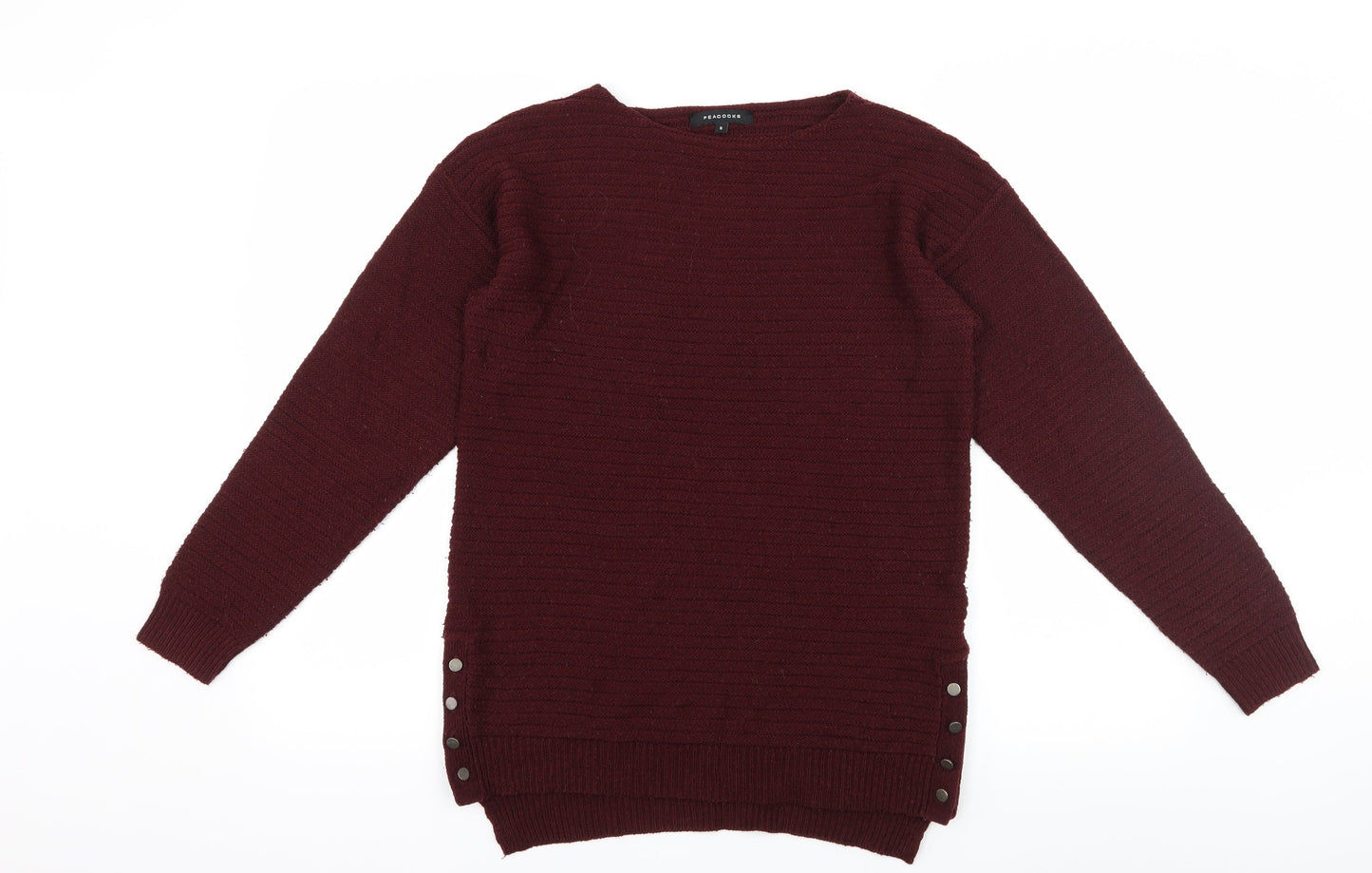 Peacocks Womens Brown  Knit Pullover Jumper Size S