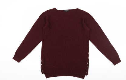 Peacocks Womens Brown  Knit Pullover Jumper Size S