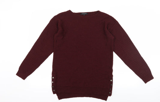 Peacocks Womens Brown  Knit Pullover Jumper Size S