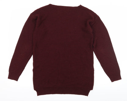 Peacocks Womens Brown  Knit Pullover Jumper Size S