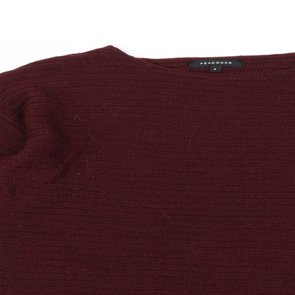 Peacocks Womens Brown  Knit Pullover Jumper Size S