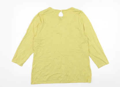 Bonmarché Womens Green Knit Pullover Jumper Size 12