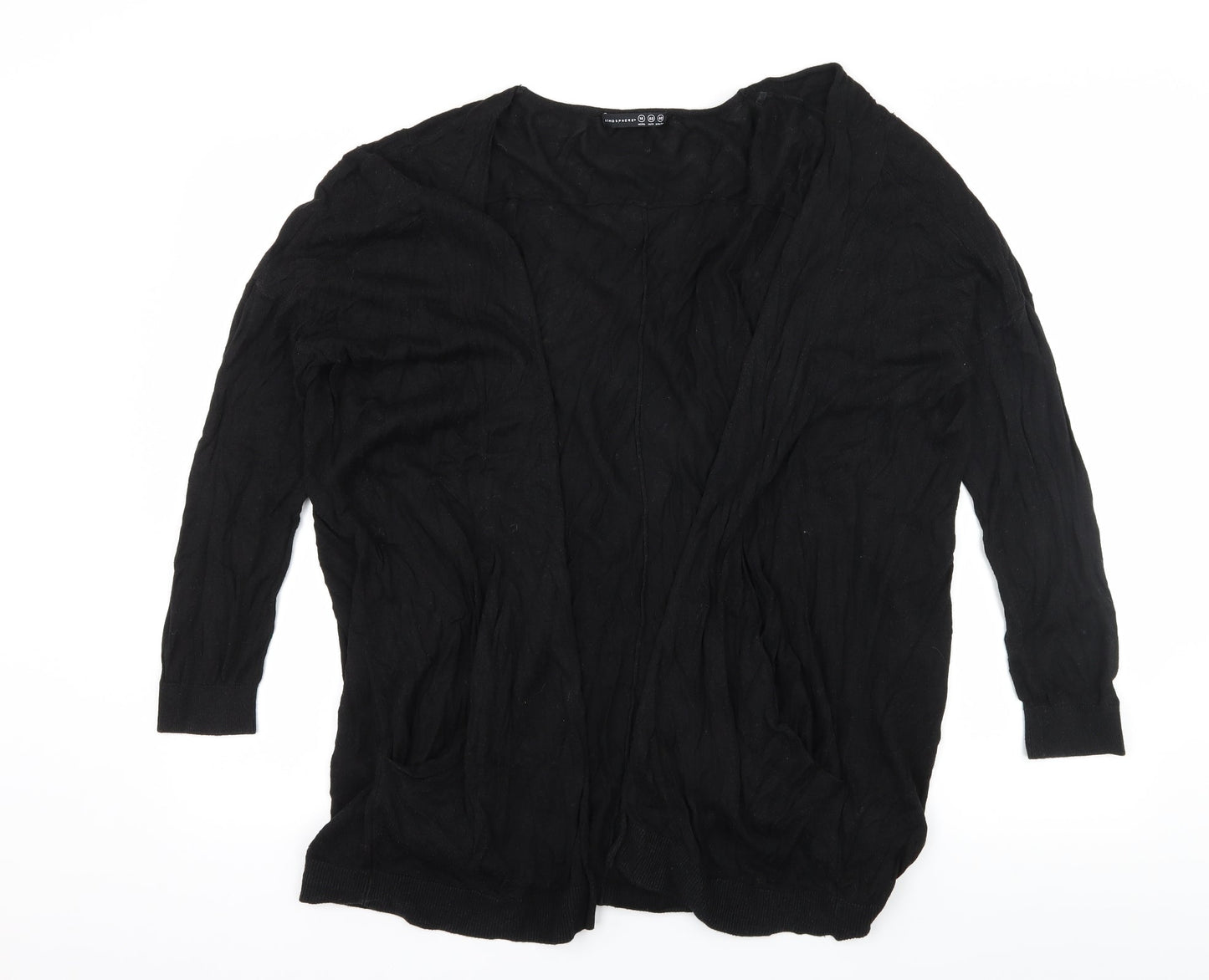 Atmosphere Womens Black  Knit Cardigan Jumper Size 14