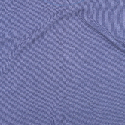 Utility Womens Blue  Jersey Jersey Blouse Size M