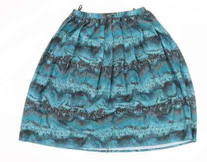 Rothmar Womens Blue   Flare Skirt Size 36 in  - Abstract Design