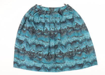 Rothmar Womens Blue   Flare Skirt Size 36 in  - Abstract Design