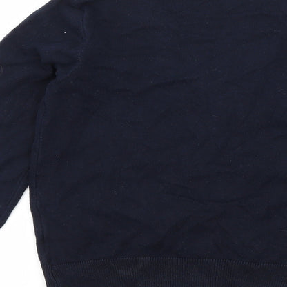 F&F Boys Blue  Knit Cardigan Jumper Size 5-6 Years