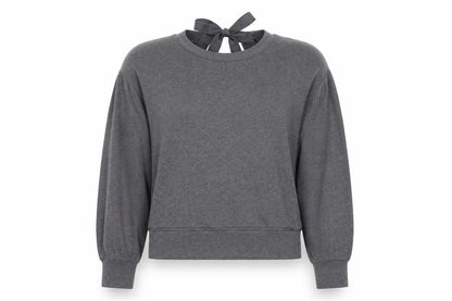 New Look Womens Grey  Jersey Pullover Sweatshirt Size S