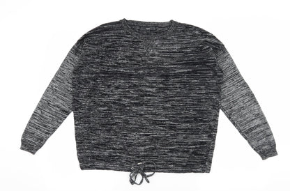 Womens UK Size 12 NEXT Black Pullover Sweatshirt