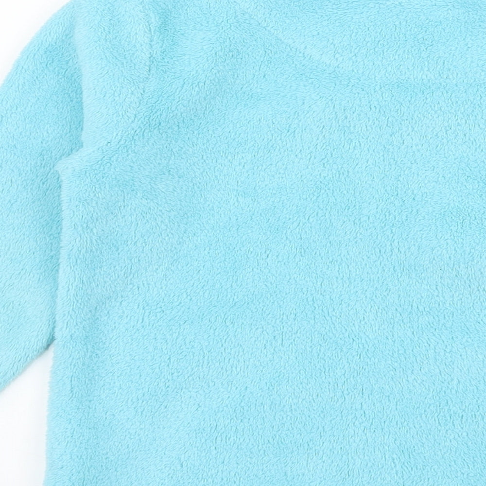 Primark Girls Blue Solid Microfibre Top Pyjama Top Size 4-5 Years  - Cutest Little Caretaker