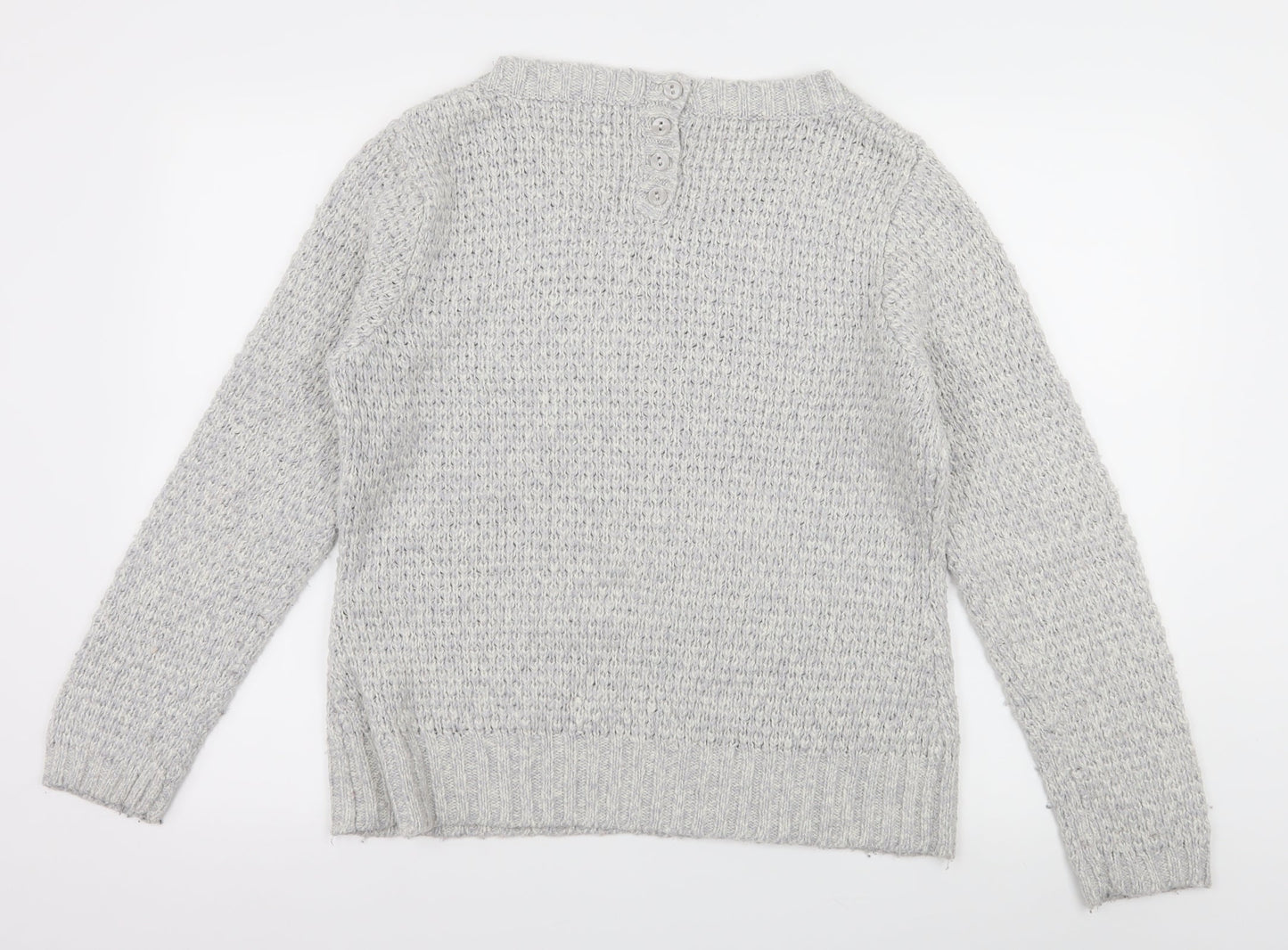 Primark Womens Grey  Knit Pullover Jumper Size M