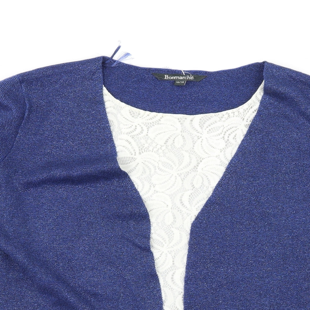 Womens UK Size 16 Bonmarché Blue Basic Blouse