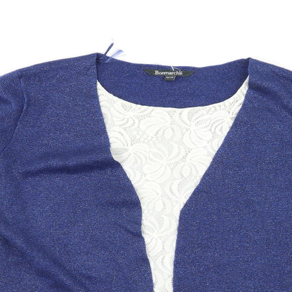 Womens UK Size 16 Bonmarché Blue Basic Blouse