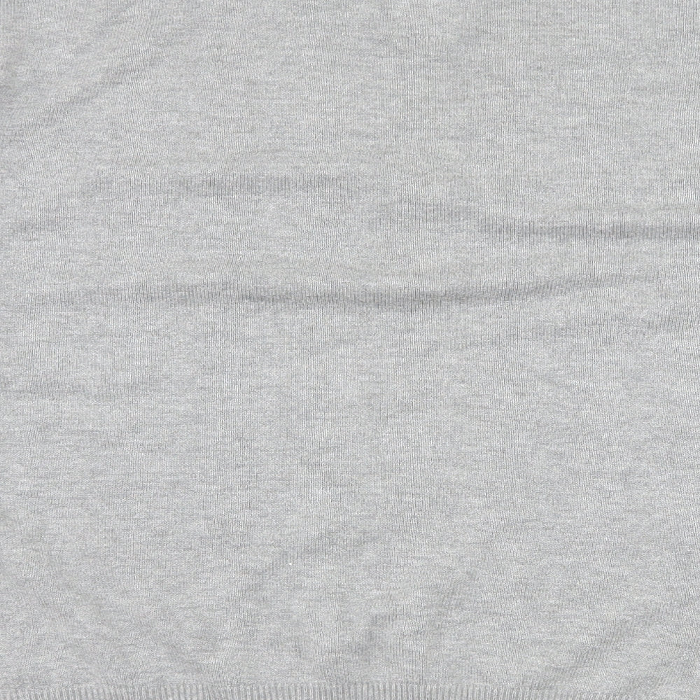 Henleys Mens Grey Striped Knit Pullover Jumper Size M