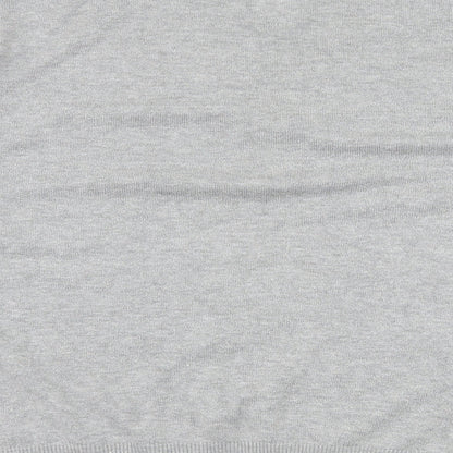 Henleys Mens Grey Striped Knit Pullover Jumper Size M