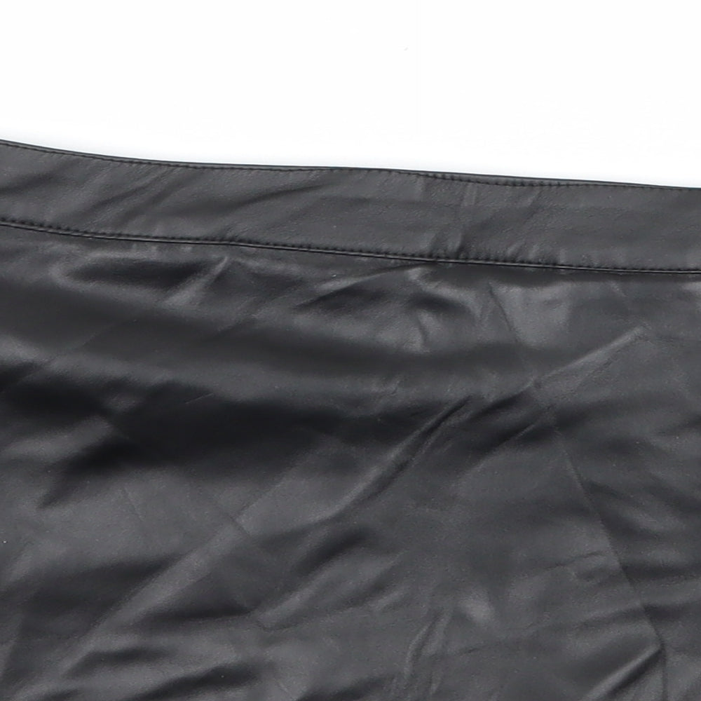 Boohoo Womens Black   A-Line Skirt Size 10