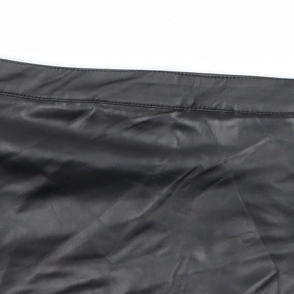 Boohoo Womens Black   A-Line Skirt Size 10