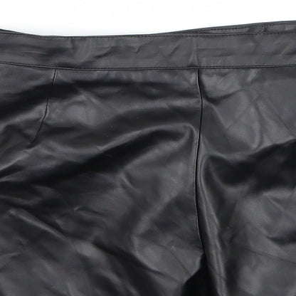 Boohoo Womens Black   A-Line Skirt Size 10