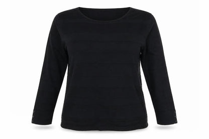 BHS Womens Black Striped Knit Pullover Jumper Size 14
