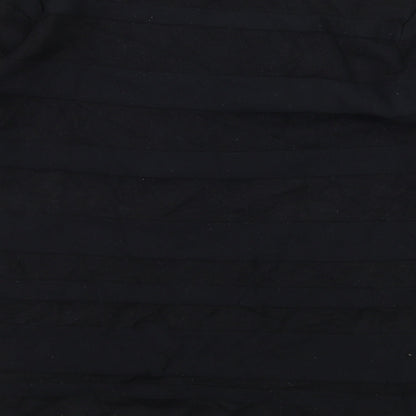 BHS Womens Black Striped Knit Pullover Jumper Size 14