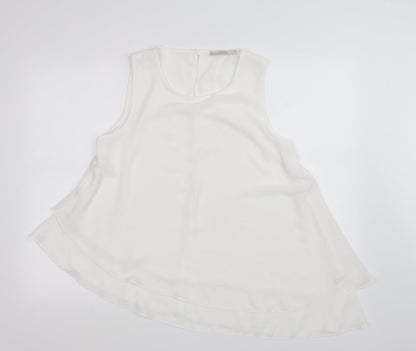 geroge Womens White   Basic Blouse Size 12
