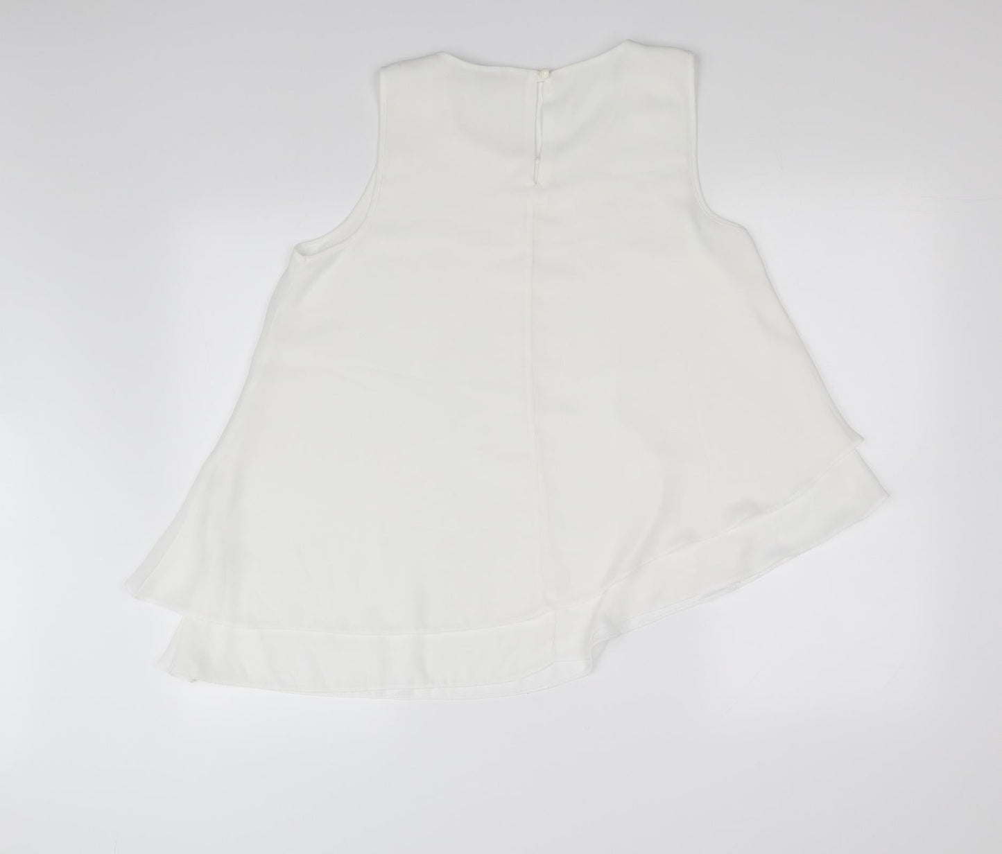 geroge Womens White   Basic Blouse Size 12